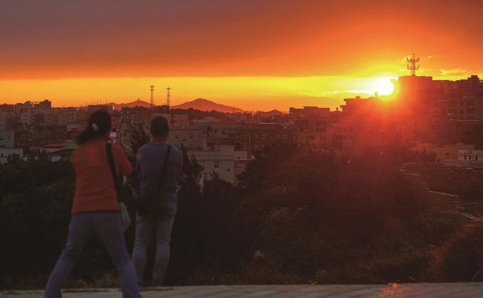 夕阳浸染 山海共赴橘红之约