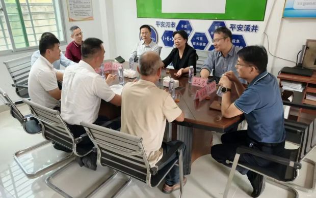 洛江區委書記顏麗明前往河市鎮宣講黨的二十屆四中全會精神并調研