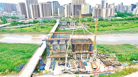 主桥“0号块”完成浇筑 霞林木兰溪大桥进入挂篮施工新阶段