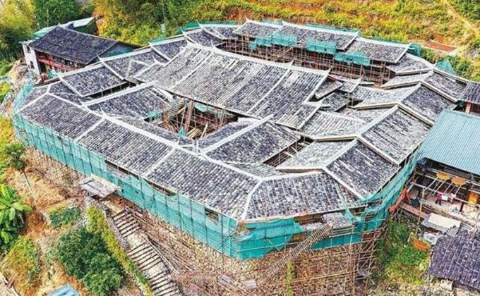 全国文保单位积善堂正在进行修缮