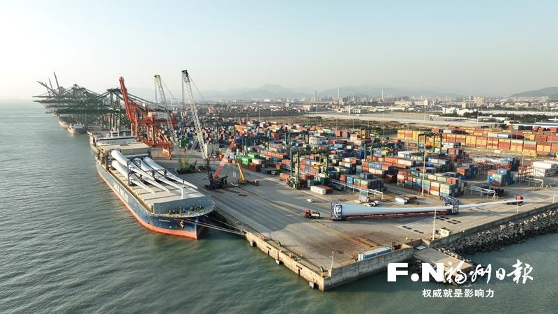 福州港江阴港区今年已出口风电叶片122片