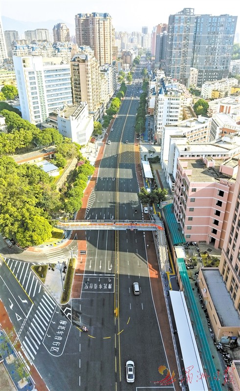 莆田中心城区首条精致路亮相