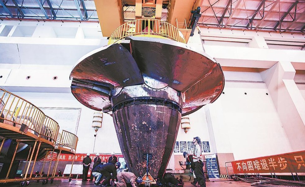 福建水口水电站5号机组大修