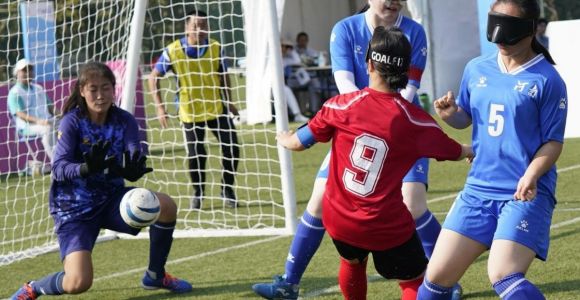 全國殘?zhí)貖W會(huì)盲人足球比賽開賽，福建盲足取得“開門紅”