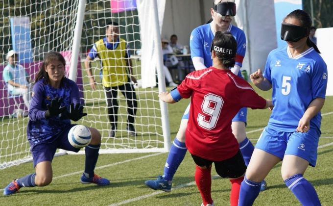 全国残特奥会盲人足球比赛开赛，福建盲足取得“开门红”