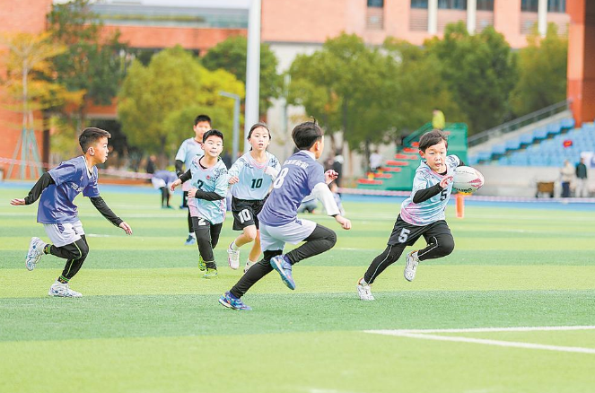 福州市第62届中小学生运动会橄榄球比赛举行
