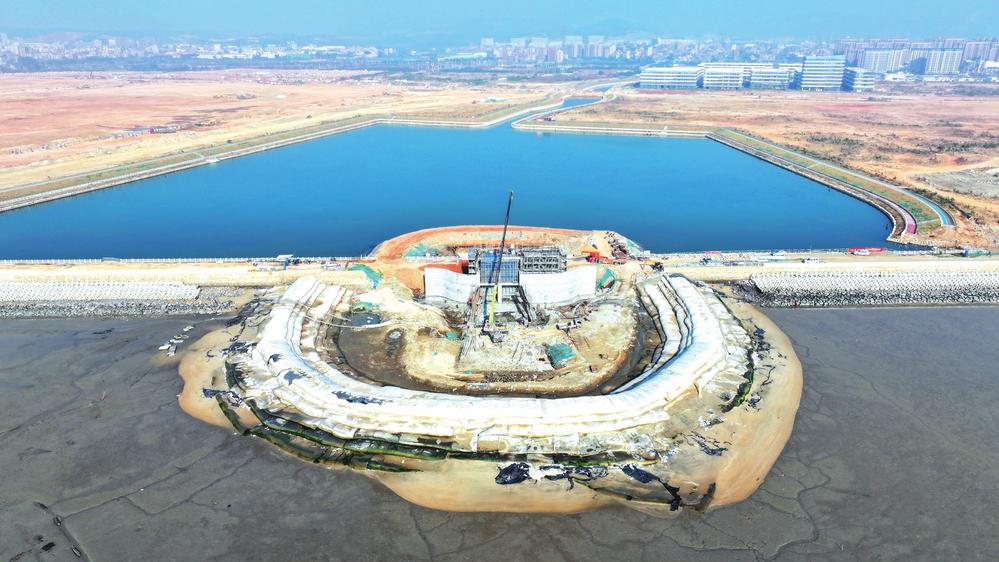 南安石井临港高新区B片区海堤加固工程进度完成80%