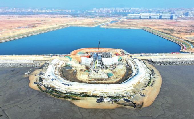 南安石井临港高新区B片区海堤加固工程进度完成80%