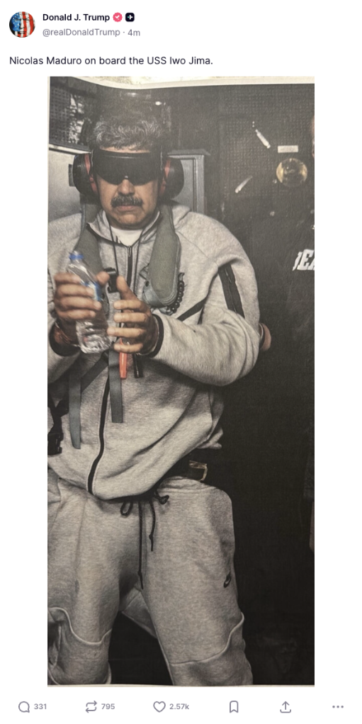 马杜罗已抵美 国际社会强烈谴责美国 特朗普：若必要，有“第二波”打击