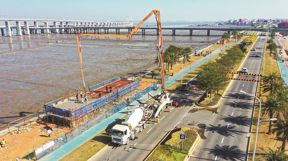 石狮锦江外线服务驿站工程建设提速