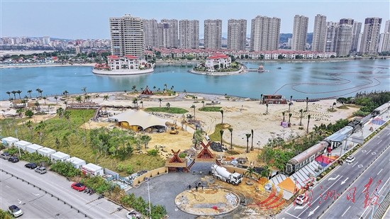 湄洲妈祖城吉光岛2035景区冲刺收尾