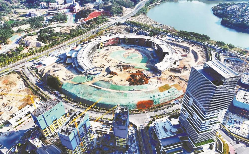 南安市福山公园项目建设现场热火朝天