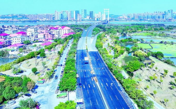 晋江晋新路快捷化改造工程主线正式通车