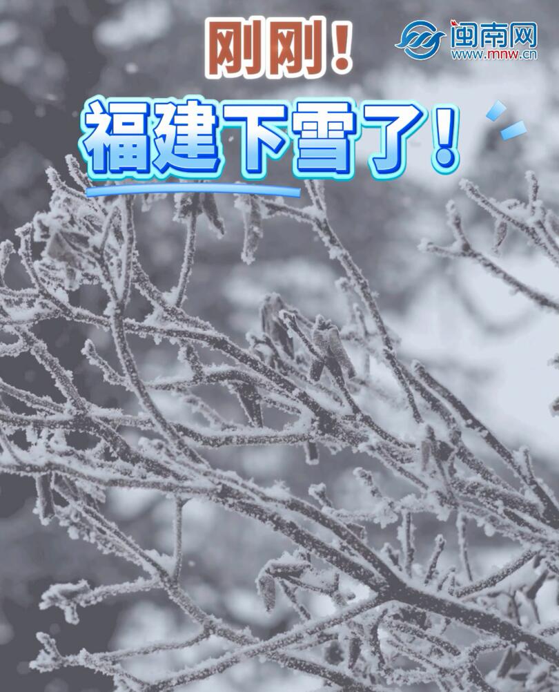 刚刚！福建下雪了！