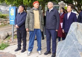 吳毓舟帶隊到金谷鎮(zhèn)調(diào)研金谷溪岸文藝村建設(shè)情況