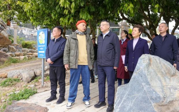 吳毓舟帶隊到金谷鎮(zhèn)調(diào)研金谷溪岸文藝村建設情況