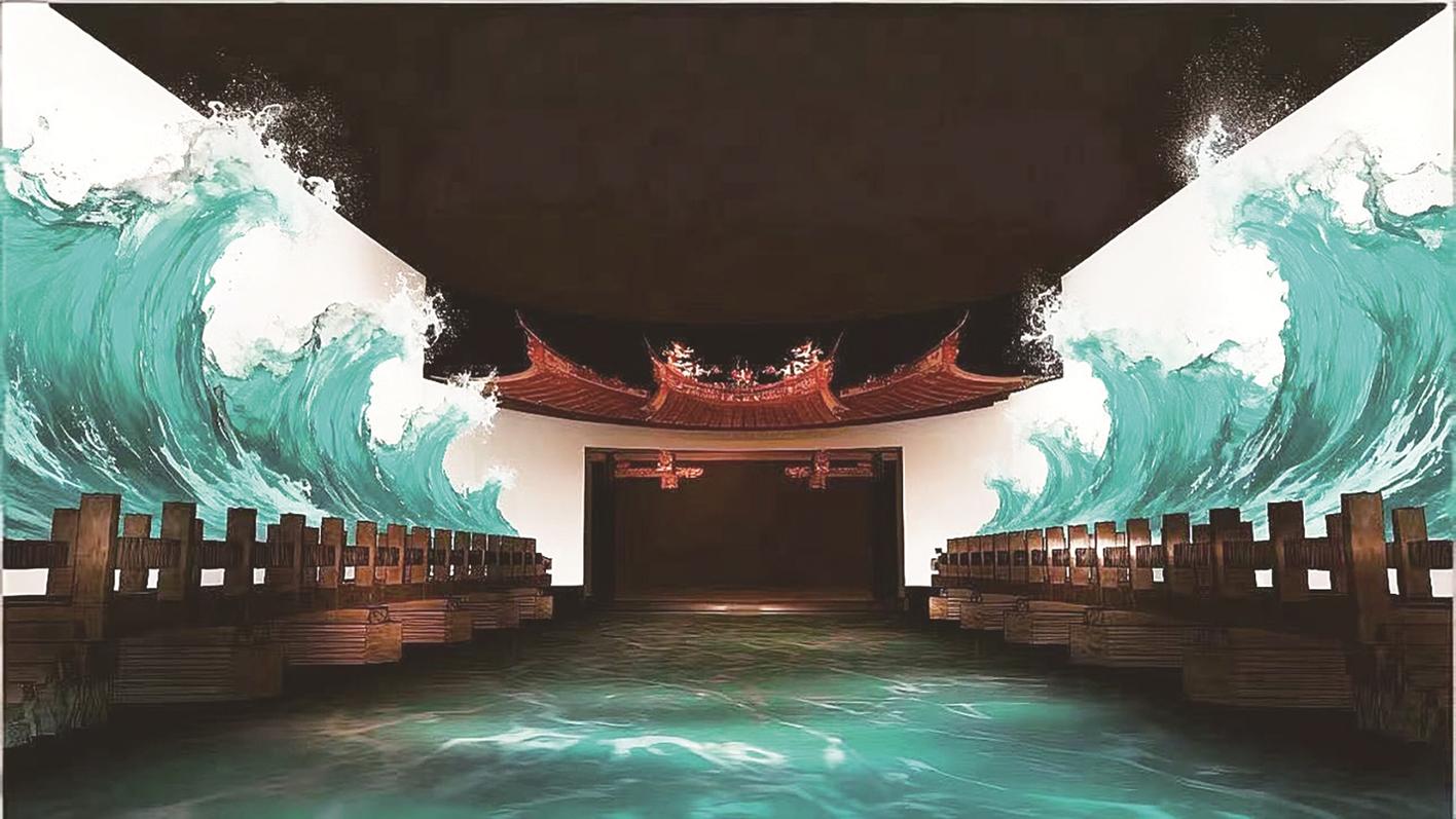 演艺场景效果图——月港帆影