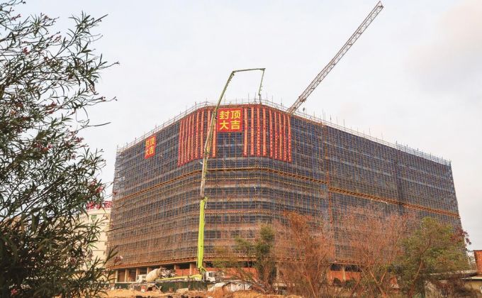 新年喜迎新进度 石狮一重点项目主体封顶