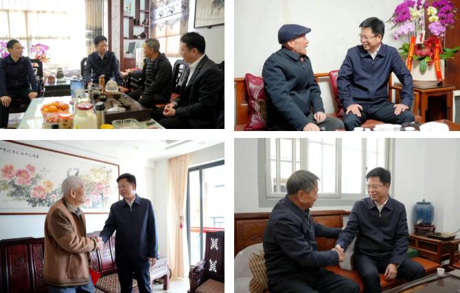 云霄县委县政府主要领导看望慰问部分退休老干部