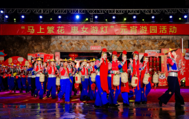 “马上繁花”映侨乡 惠安千盏花灯闹元宵