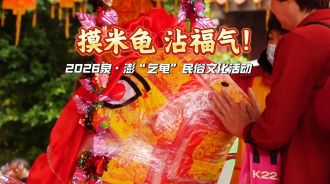 摸米龟 沾福气！