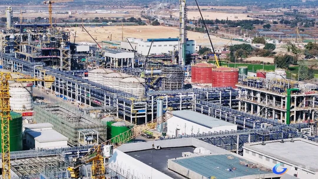 今年投产！南化苯胺项目全面进入安装冲刺阶段