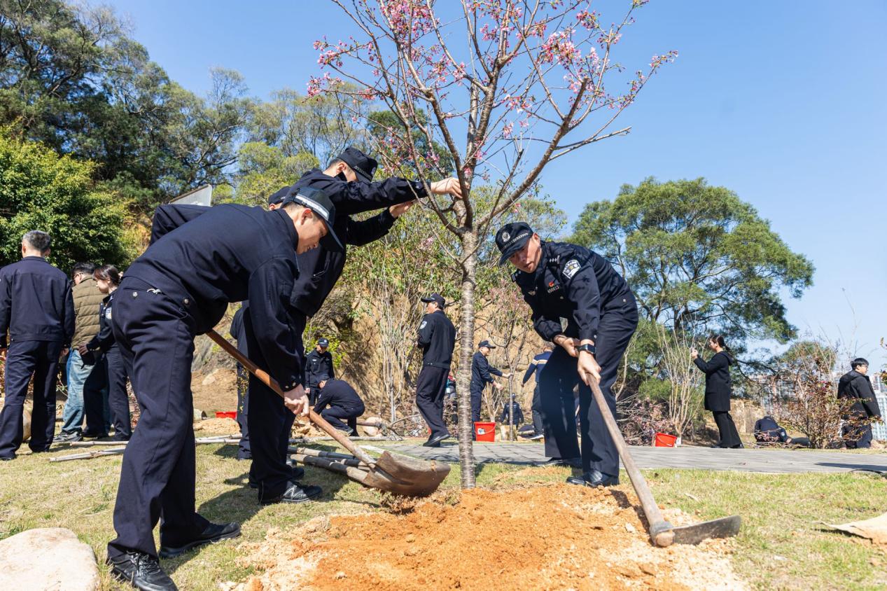 晋江：植树添新绿 生态警务护绿水青山