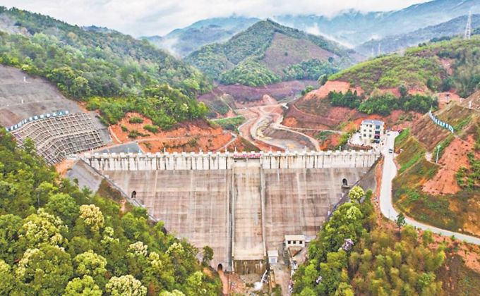 政和县：杨梅林水库下闸蓄水