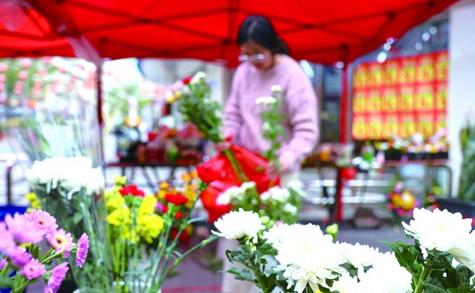 清明至 鲜花热销