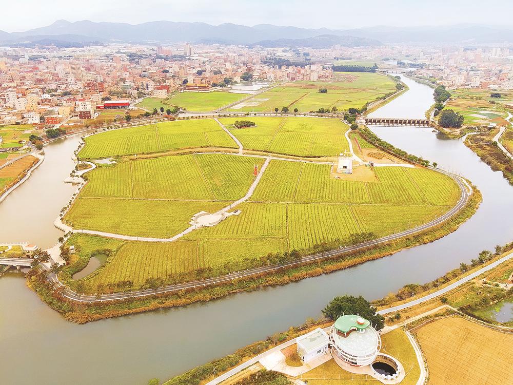 &ldquo;稻夢(mèng)島&rdquo;航拍圖  