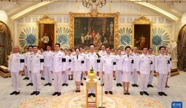 泰国新一届内阁宣誓就职