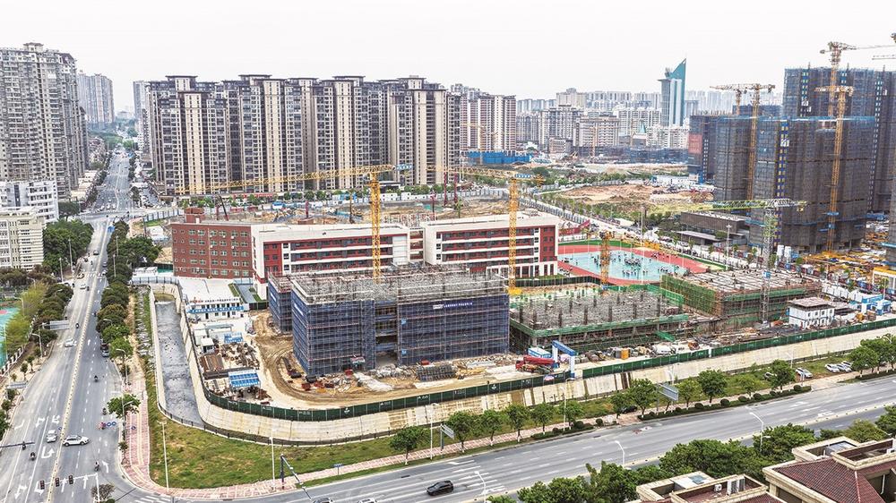 石狮一中宝盖校区二期工程加速推进