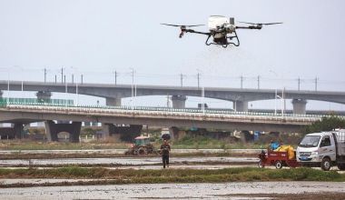 石狮：无人机飞播 半小时撒完60亩