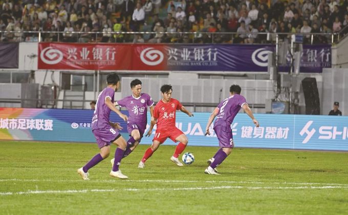 石狮足球小将攻进“闽超”泉州队历史首球