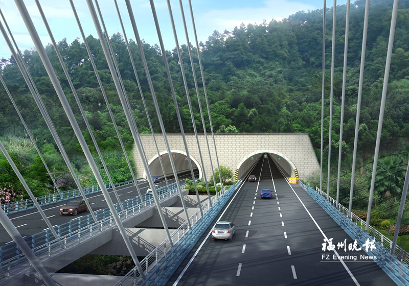 福州机场第二高速A1标段完成75% 亭江隧道冲刺双洞贯通