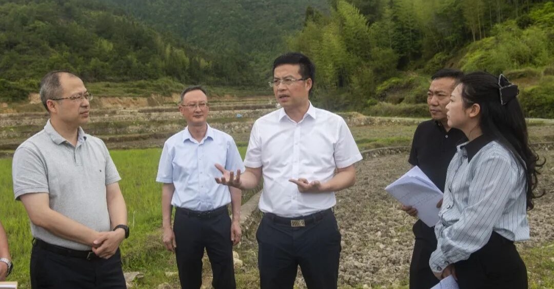 德化县县长吴志朴“四不两直”检查高标准农田建设工作