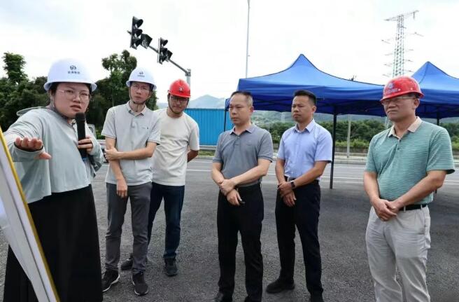 漳州高新区领导实地调研国道G324线漳州九龙岭段公路二期工程