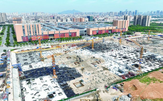晋江国际鞋纺城二期建设有序推进 预计明年11月底完工