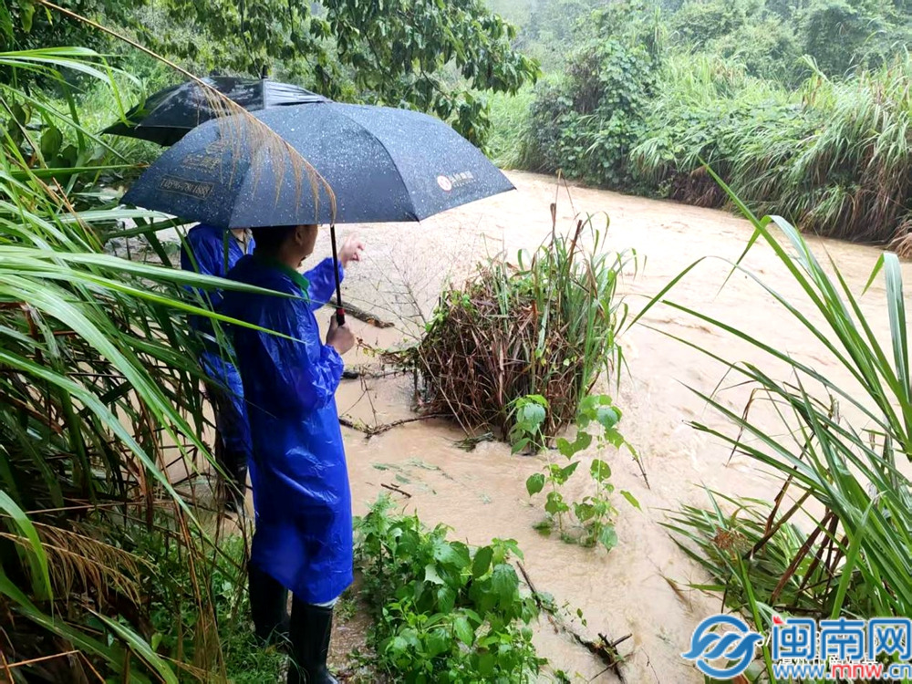 南靖县书洋镇：党员带头冲一线 风雨同舟护民安