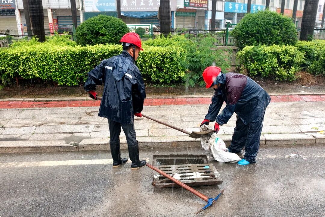 防暴雨，泉州鲤城在行动！清掏、更换、巡查进行时……