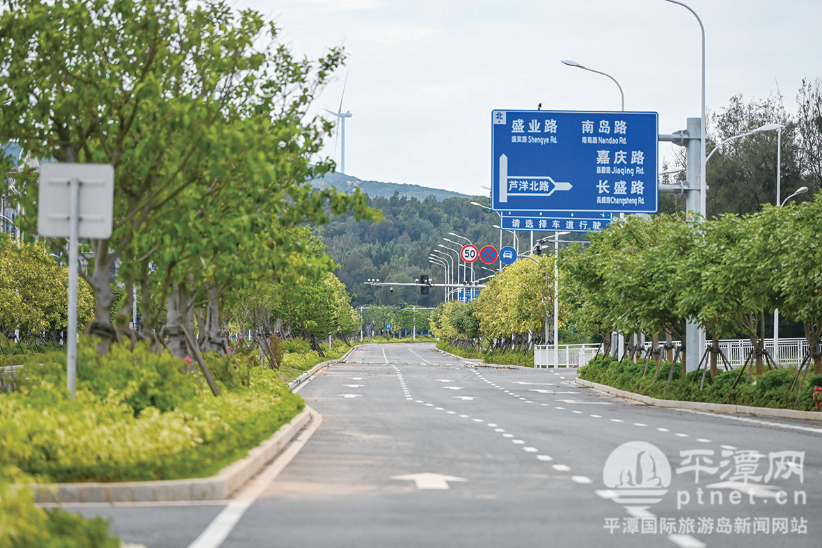平潭新兴产业园配套道路瑶竹北路竣工