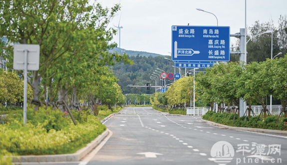 平潭新兴产业园配套道路瑶竹北路竣工