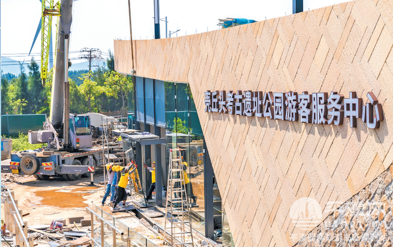 壳丘头考古遗址公园文化广场及配套工程进入最后冲刺阶段