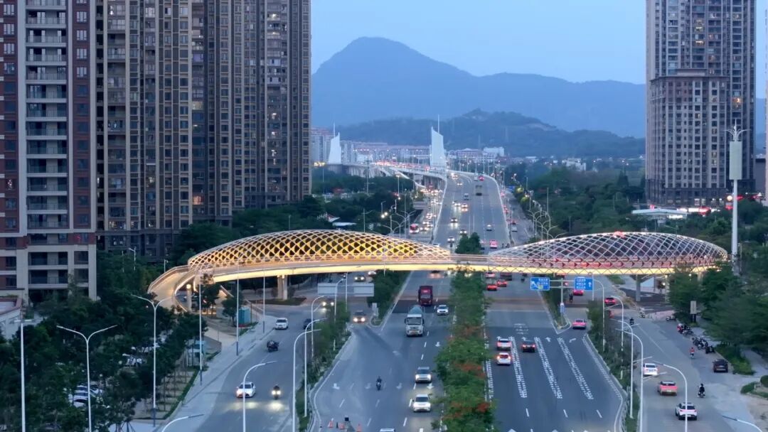 夜景绝美！泉州鲤城这座天桥亮灯，还有锦鲤投影……