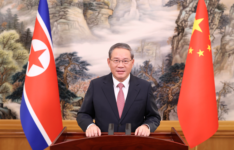 李强在中朝新鸭绿江大桥开通仪式上发表视频致辞