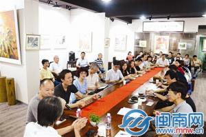 著名画家洪惠镇来泉举办中国画创作指导座谈会