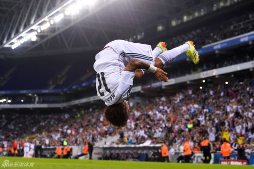 马塞洛空翻庆祝