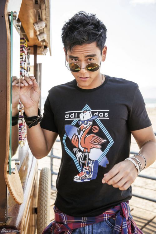 彭于晏angelababy最新adidas neo广告写真大片嘟嘴卖萌