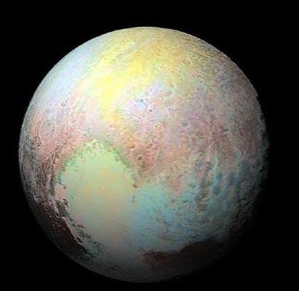 冥王星高清彩色动态照片曝光 系人类首次获得高清图片