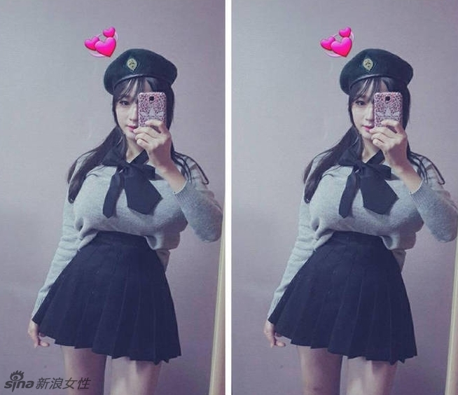 韩国巨胸妹jjo___vely私照组图 "不科学上围"身材比例夸张